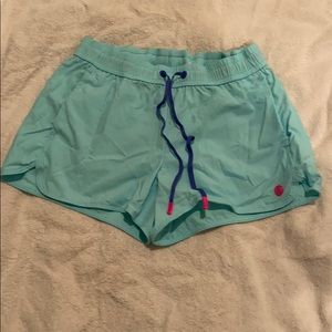Turquoise Lily Pulitzer Athletic Shorts